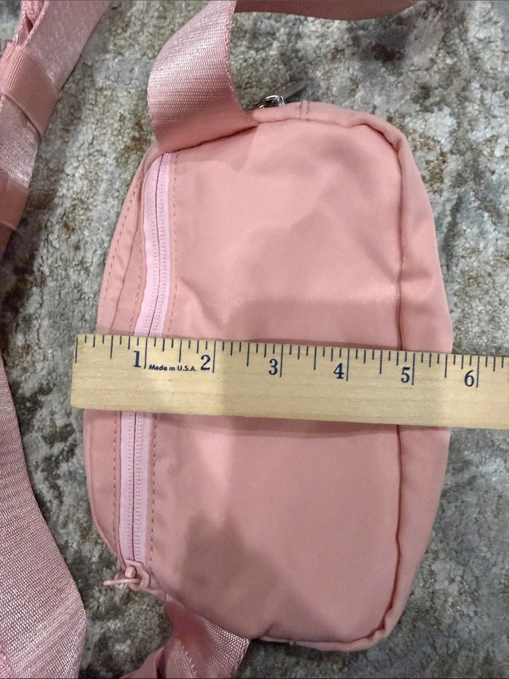 lululemon pink compact sling pouch